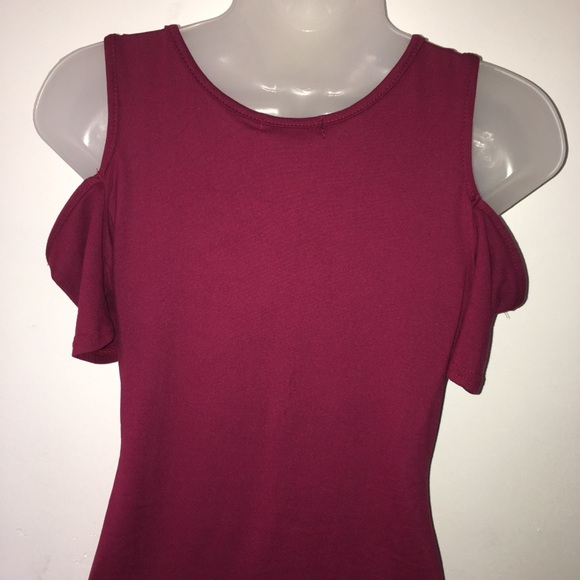 Love short Sleeve Casual cold Shoulder Tunic Dress - Picture 6 of 8